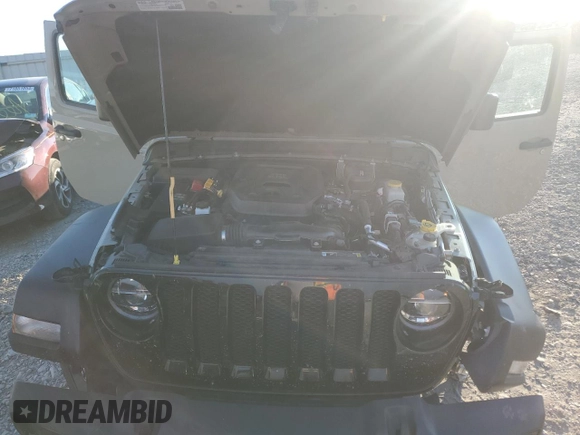 2022 Jeep Wrangler Unlimited Willys with VIN 1C4HJXDNXNW267388, listed as a Copart auction lot 72142634 with 23,631 mi miles and Salvage Title. Bid and sale history available at DreamBid. Image 13.