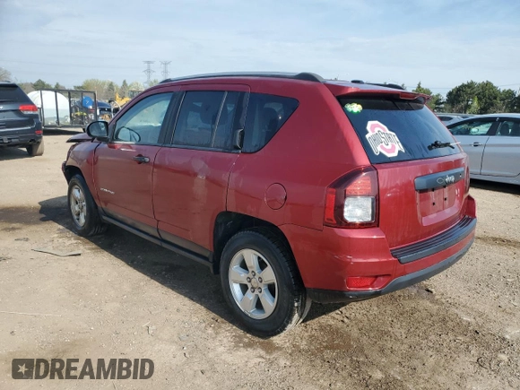 2017 Jeep Compass Sport z VIN 1C4NJCBA5HD187119, wystawiony jako Copart lot #54307235 z przebiegiem 82 838 mil mil oraz Szkoda całkowita • Salvage title. Historia ofert i sprzedaży dostępna na DreamBid. Obrazek 2.