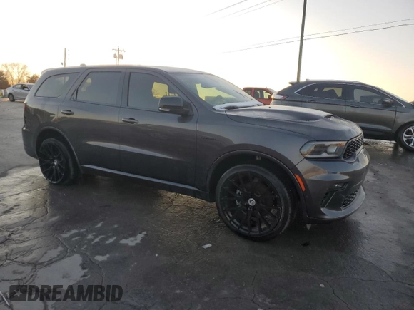 2021 Dodge Durango R/T with VIN 1C4SDHCT5MC760656, listed as a Copart auction lot 88007365 with 13,115 mi miles and Salvage Title. Bid and sale history available at DreamBid. Image 4.