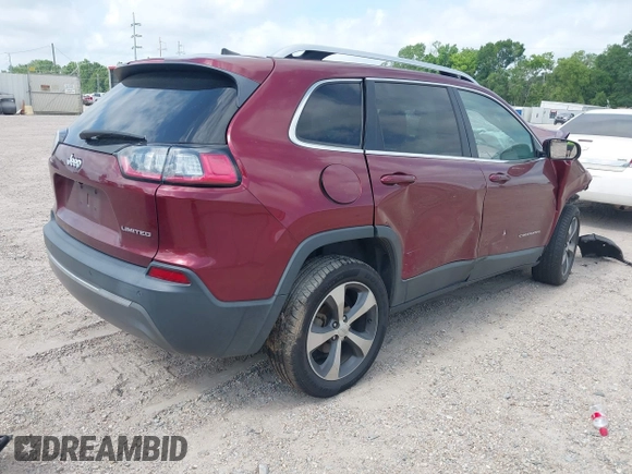 2019 Jeep Cherokee Limited z VIN 1C4PJLDB1KD443567, wystawiony jako IAAI lot #42260548 z przebiegiem Nie podano mil oraz . Historia ofert i sprzedaży dostępna na DreamBid. Obrazek 4.