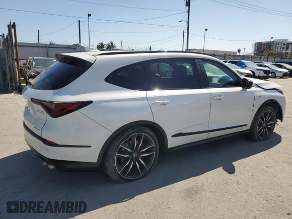2024 Acura MDX Type S w/Advance Package with VIN 5J8YD8H81RL001171, listed as a Copart auction lot 54366615 with 23,669 mi miles and Salvage Title. Bid and sale history available at carsss.com. Image 3.