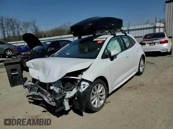 2023 Toyota Corolla Hatchback SE with VIN JTND4MBE4P3192467, listed as a Copart auction lot 46859694 with 83,831 mi miles and Salvage Title. Bid and sale history available at carsss.com. Image 12.