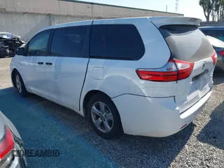 2017 Toyota Sienna L with VIN 5TDZZ3DC7HS840675, listed as a IAAI auction lot 41013412 with 284,664 mi miles and . Bid and sale history available at DreamBid. Image 3.