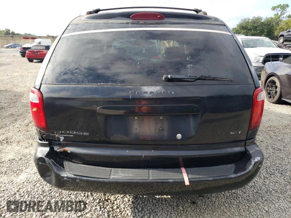 2006 Dodge Caravan SXT with VIN 1D4GP45R46B738943, listed as a Copart auction lot 70921874 with 0 mi miles and Salvage Title. Bid and sale history available at carsss.com. Image 6.