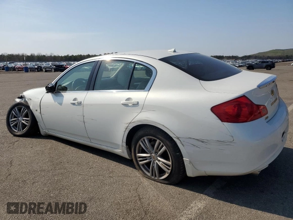 2015 Infiniti Q40 with VIN JN1CV6AR3FM524441, listed as a Copart auction lot 52998465 with 0 mi miles and Salvage Title. Bid and sale history available at carsss.com. Image 2.