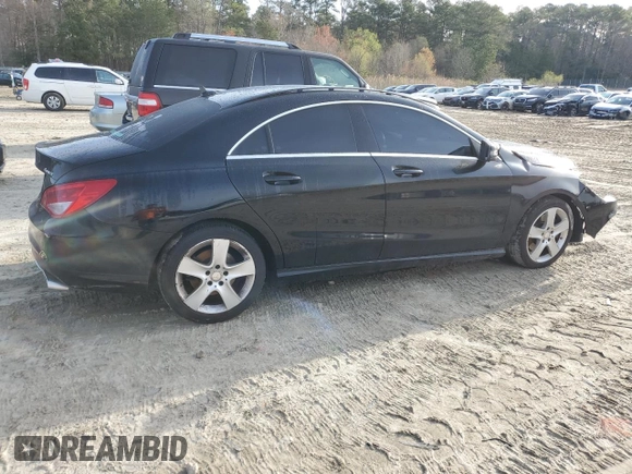 2016 Mercedes-Benz CLA with VIN WDDSJ4GB5GN295460, listed as a Copart auction lot 51209225 with 194,614 mi miles and Salvage Title. Bid and sale history available at carsss.com. Image 3.