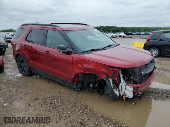 2019 Ford Explorer Sport with VIN 1FM5K8GT7KGB38901, listed as a Copart auction lot 57345485 with 77,906 mi miles and Salvage title. Bid and sale history available at DreamBid. Image 4.