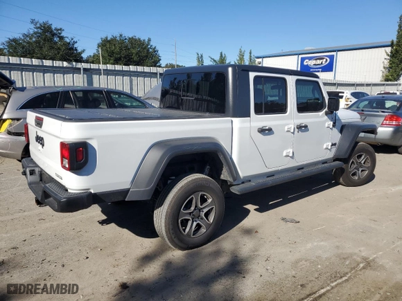 2021 Jeep Gladiator Willys with VIN 1C6HJTAG0ML530896, listed as a Copart auction lot 81030424 with 61,141 mi miles and Salvage Title. Bid and sale history available at carsss.com. Image 3.