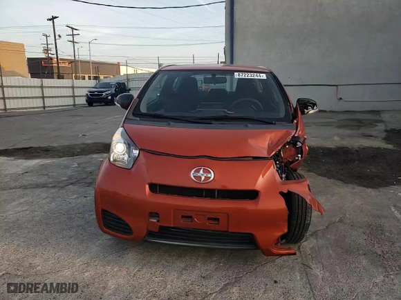 2012 Scion iQ with VIN JTNJJXB00CJ012327, listed as a Copart auction lot 87223244 with 111,223 mi miles and Salvage Title. Bid and sale history available at carsss.com. Image 10.