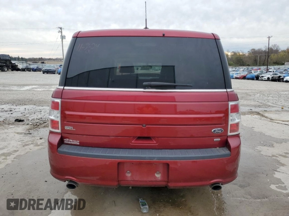 2019 Ford Flex SEL with VIN 2FMHK6C89KBA11495, listed as a Copart auction lot 80580754 with 0 mi miles and Salvage Title. Bid and sale history available at carsss.com. Image 6.