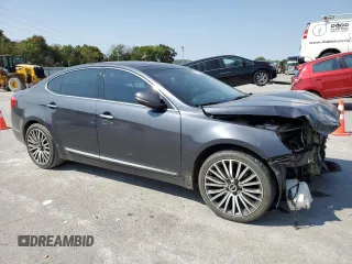 2015 Kia Cadenza Premium with VIN KNALN4D72F5174254, listed as a Copart auction lot 72130824 with 103,220 mi miles and Salvage Title. Bid and sale history available at carsss.com. Image 4.