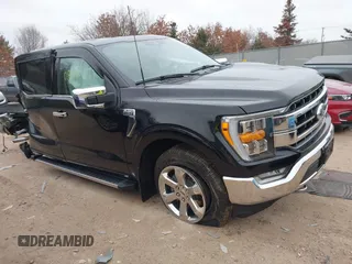 2021 Ford F-150 XL with VIN 1FTFW1E80MFC23042, listed as a IAAI auction lot 41480809 with 1 mi miles. Bid and sale history available at carsss.com. Image 1.