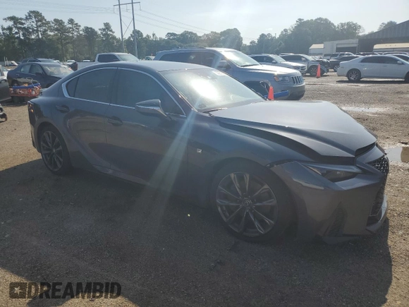 2022 Lexus IS 350 F Sport with VIN JTHGZ1B22N5049718, listed as a Copart auction lot 59851625 with Not provided miles and Salvage title. Bid and sale history available at DreamBid. Image 4.