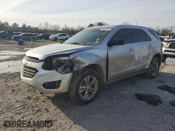 2016 Chevrolet Equinox LS with VIN 2GNALBEK4G1141810, listed as a Copart auction lot 88444225 with 125,288 mi miles and Salvage Title. Bid and sale history available at carsss.com. Image 1.