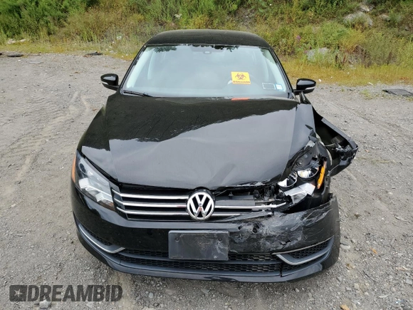2013 Volkswagen Passat Wolfsburg Edition with VIN 1VWAP7A31DC133451, listed as a Copart auction lot 69592224 with 76,611 mi miles and Salvage Title. Bid and sale history available at carsss.com. Image 5.