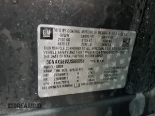 2018 Chevrolet Equinox LT z VIN 3GNAXSEV2JS560054, wystawiony jako Copart lot #50877185 z przebiegiem 85 433 mil mil oraz Szkoda całkowita • Salvage title. Historia ofert i sprzedaży dostępna na DreamBid. Obrazek 14.