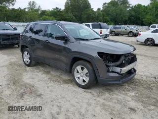 2022 Jeep Compass Latitude с VIN 3C4NJDBB8NT126707, выставлен на аукционе Copart как лот 59792595 с пробегом 61 636 миль миль и Списание • Salvage title. История ставок и продаж доступна на DreamBid. Изображение 4.