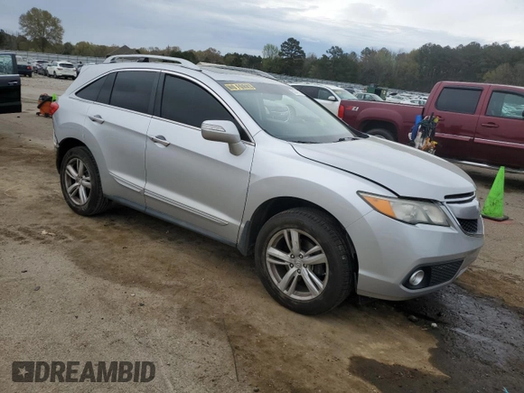 2015 Acura RDX Tech Pkg with VIN 5J8TB3H51FL013762, listed as a Copart auction lot 50046165 with 137,143 mi miles and Salvage Title. Bid and sale history available at carsss.com. Image 4.