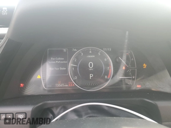 2022 Lexus ES 250 with VIN 58AD11D13NU009190, listed as a Copart auction lot 78155354 with 13,565 mi miles and Salvage title. Bid and sale history available at DreamBid. Image 9.