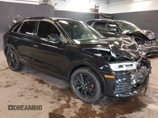 2018 Audi Q3 Premium Plus with VIN WA1JCCFS8JR000938, listed as a IAAI auction lot 40769476 with 22,636 mi miles. Bid and sale history available at carsss.com. Image 1.