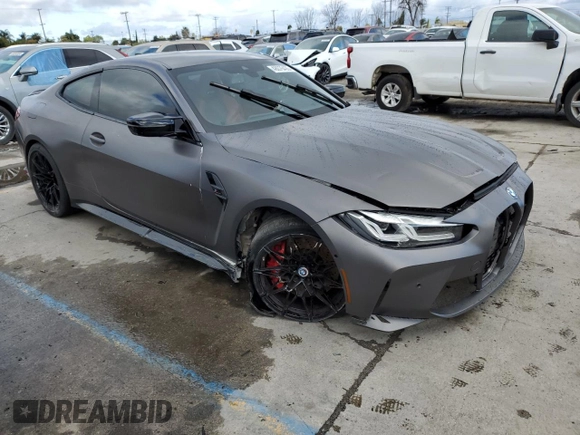 2022 BMW M4 Competition z VIN WBS33AZ00NCH76823, wystawiony jako Copart lot #48076435 z przebiegiem 42 493 mil mil oraz Szkoda całkowita • Salvage title. Historia ofert i sprzedaży dostępna na DreamBid. Obrazek 4.