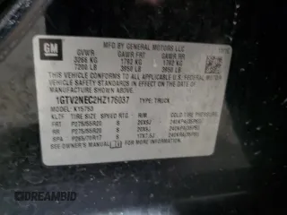 2017 GMC Sierra 1500 SLT z VIN 1GTV2NEC2HZ176037, wystawiony jako Copart lot #89107335 z przebiegiem 163 795 mil mil oraz Szkoda całkowita • Salvage title. Historia ofert i sprzedaży dostępna na DreamBid. Obrazek 12.
