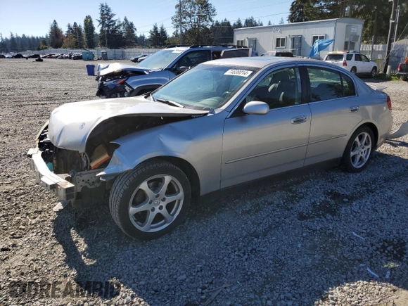 2003 Infiniti G35 w/Leather with VIN JNKCV51E83M001415, listed as a Copart auction lot 74638014 with 208,921 mi miles and Salvage Title. Bid and sale history available at DreamBid. Image 1.
