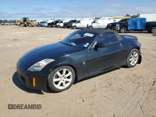 2005 Nissan 350Z Touring with VIN JN1AZ36A45M753187, listed as a Copart auction lot 46631405 with 163,511 mi miles and Salvage Title. Bid and sale history available at carsss.com. Image 1.