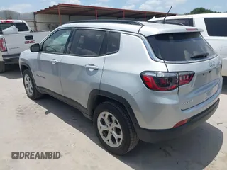 2024 Jeep Compass Latitude with VIN 3C4NJDBN8RT107008, listed as a IAAI auction lot 42521682 with 33,745 mi miles and . Bid and sale history available at DreamBid. Image 3.