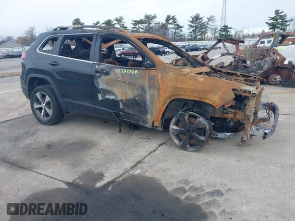 2019 Jeep Cherokee Limited with VIN 1C4PJMDN1KD292438, listed as a IAAI auction lot 40727364 with 93,678 mi miles. Bid and sale history available at carsss.com. Image 1.