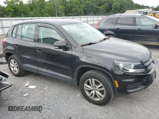 2012 Volkswagen Tiguan S with VIN WVGAV7AX0CW546403, listed as a Copart auction lot 65477915 with 121,489 mi miles and Salvage title. Bid and sale history available at DreamBid. Image 4.