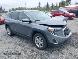 2019 GMC Terrain SLE with VIN 3GKALTEV1KL379523, listed as a IAAI auction lot 42136431 with 65,396 mi miles and . Bid and sale history available at carsss.com. Image 1.