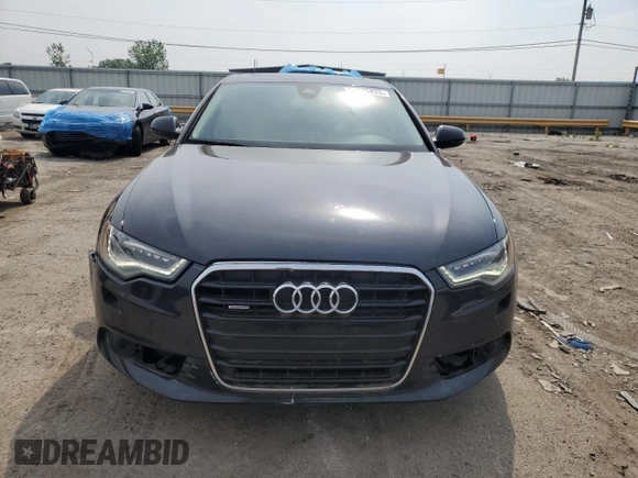 2013 Audi A6 Prestige with VIN WAUHGAFC0DN025962, listed as a Copart auction lot 60725825 with 134,736 mi miles and Clean title. Bid and sale history available at DreamBid. Image 5.