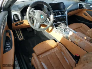 2019 BMW 8 Series M850i xDrive with VIN WBAFY4C53KBX29650, listed as a Copart auction lot 74467184 with 0 mi miles and Salvage Title. Bid and sale history available at carsss.com. Image 8.