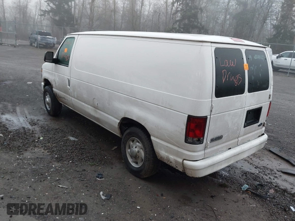 2008 Ford Econoline Cargo Commercial with VIN 1FTNE24W68DA69863, listed as a IAAI auction lot 41348482 with 201,116 mi miles and . Bid and sale history available at carsss.com. Image 3.