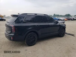 2025 Kia Telluride SX-Prestige X-Line with VIN 5XYP5DGC9SG593927, listed as a Copart auction lot 60435035 with 7,925 mi miles and Salvage title. Bid and sale history available at DreamBid. Image 3.