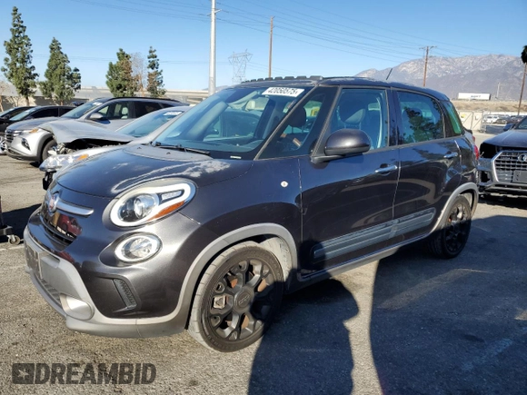 2014 FIAT 500L Trekking with VIN ZFBCFADH8EZ013893, listed as a Copart auction lot 42050575 with 60,580 mi miles and Salvage Title. Bid and sale history available at DreamBid. Image 1.