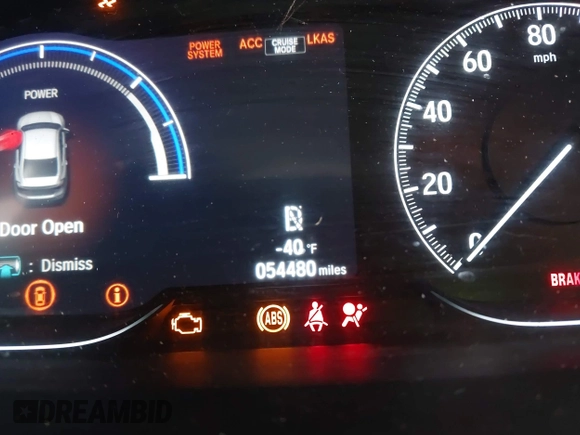 2022 Honda Insight EX with VIN 19XZE4F54NE008068, listed as a IAAI auction lot 41658247 with 54,480 mi miles and . Bid and sale history available at DreamBid. Image 15.