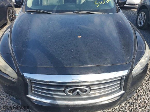 2013 Infiniti JX35 with VIN 5N1AL0MM0DC329435, listed as a Copart auction lot 74147224 with 0 mi miles and Salvage Title. Bid and sale history available at carsss.com. Image 12.