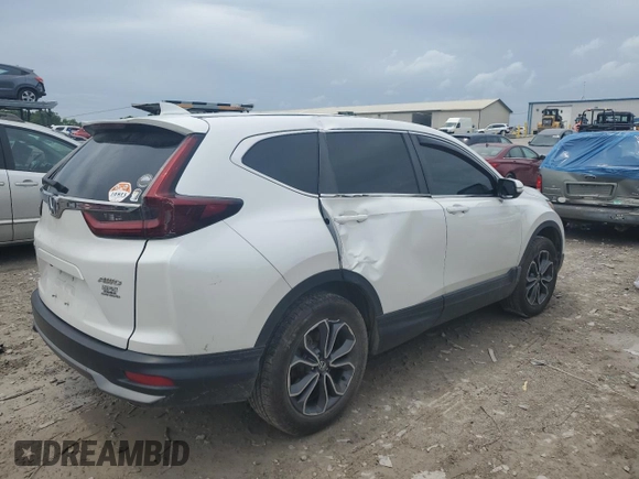 2020 Honda CR-V EX with VIN 5J6RW2H58LL041247, listed as a Copart auction lot 54484855 with 80,400 mi miles and Salvage Title. Bid and sale history available at DreamBid. Image 3.