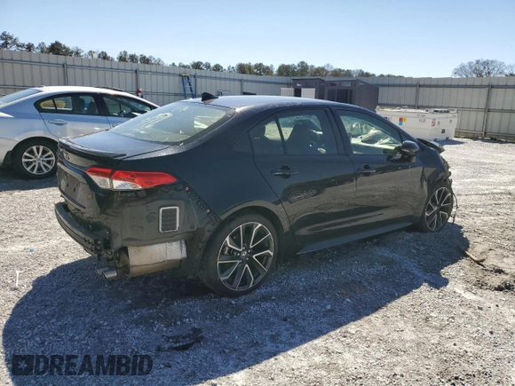 2021 Toyota Corolla SE with VIN JTDS4MCE9MJ074027, listed as a Copart auction lot 47763475 with 59,291 mi miles and Salvage Title. Bid and sale history available at carsss.com. Image 3.
