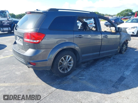 2015 Dodge Journey SXT with VIN 3C4PDCBB6FT591109, listed as a IAAI auction lot 40943676 with Not Provided miles. Bid and sale history available at carsss.com. Image 4.