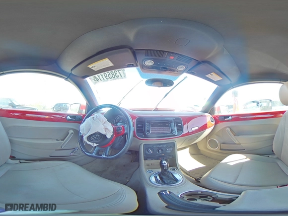 2014 Volkswagen Beetle Convertible 2.5L with VIN 3VW5P7AT6EM800113, listed as a Copart auction lot 73859114 with 67,098 mi miles and Salvage Title. Bid and sale history available at carsss.com. Image 12.