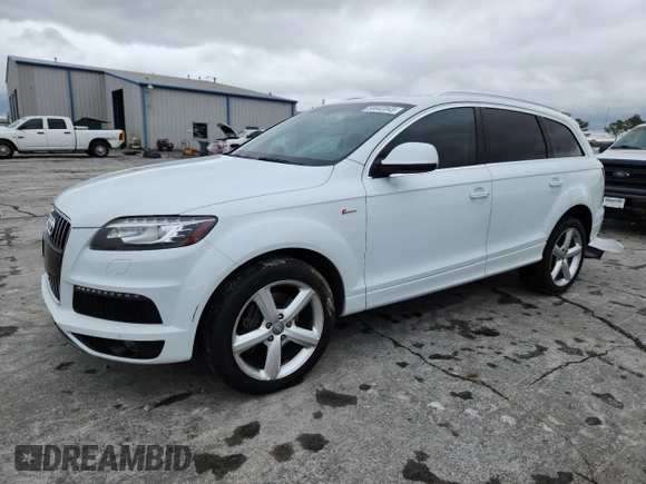 2015 Audi Q7 S line Prestige с VIN WA1DGAFE8FD012754, выставлен на аукционе Copart как лот 58642045 с пробегом 148 697 миль миль и Списание • Salvage title. История ставок и продаж доступна на DreamBid. Изображение 1.