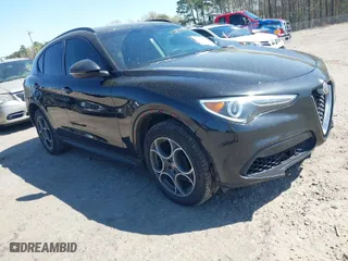 2018 Alfa Romeo Stelvio Sport with VIN ZASFAKPN1J7B78892, listed as a IAAI auction lot 41899030 with 88,385 mi miles. Bid and sale history available at carsss.com. Image 1.