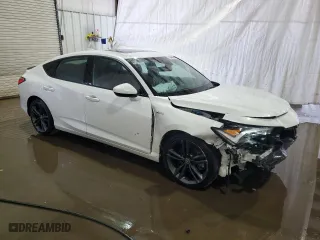 2023 Acura Integra w/A-Spec Package with VIN 19UDE4H36PA018789, listed as a Copart auction lot 71048464 with 33,634 mi miles and Salvage Title. Bid and sale history available at carsss.com. Image 4.
