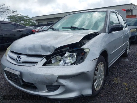 2005 Honda Civic LX with VIN 2HGES16545H568037, listed as a IAAI auction lot 41785307 with 170,913 mi miles and . Bid and sale history available at DreamBid. Image 6.