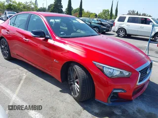 2018 Infiniti Q50 Red Sport 400 z VIN JN1FV7AP9JM640169, wystawiony jako IAAI lot #42564136 z przebiegiem 14 551 mil mil oraz . Historia ofert i sprzedaży dostępna na DreamBid. Obrazek 1.