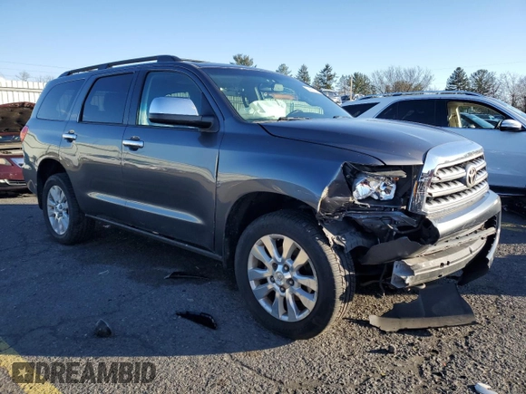 2012 Toyota Sequoia Platinum with VIN 5TDDY5G14CS061407, listed as a Copart auction lot 84466064 with 123,463 mi miles and Salvage Title. Bid and sale history available at carsss.com. Image 4.