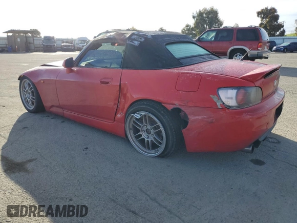2000 Honda S2000 with VIN JHMAP1141YT005448, listed as a Copart auction lot 45676755 with Not Provided miles and Salvage Title. Bid and sale history available at DreamBid. Image 2.